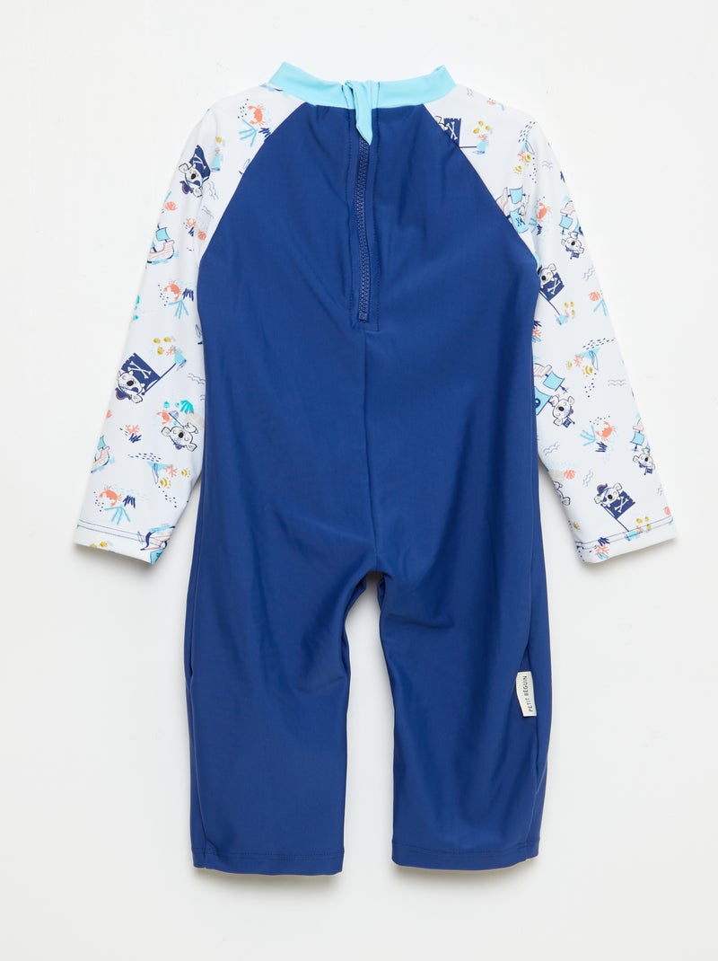 Maillot de bain 'Petit Béguin' 2 pièces T-shirt + boxer Bleu - Kiabi