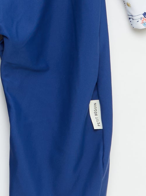 Maillot de bain 'Petit Béguin' 2 pièces T-shirt + boxer - Kiabi