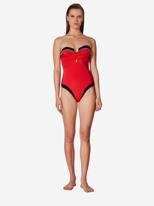 Maillot de bain quartz avec détail en métal penti - Kiabi Maillot de bain quartz avec détail en métal penti - Kiabi