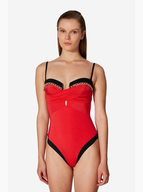 Maillot de bain quartz avec détail en métal penti - Kiabi Maillot de bain quartz avec détail en métal penti - Kiabi