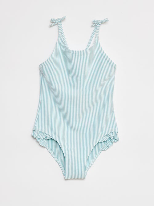 Maillot de bain rayé - 1 pièce - Kiabi