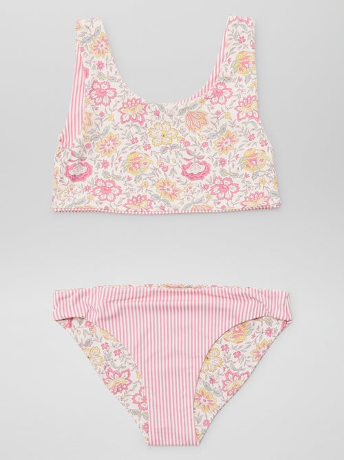 Maillot de bain réversible - 2 pièces - Kiabi