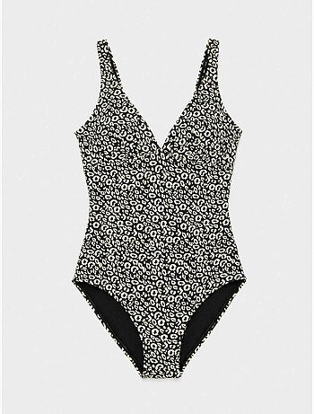 Maillot de bain sans armature imprimé animal