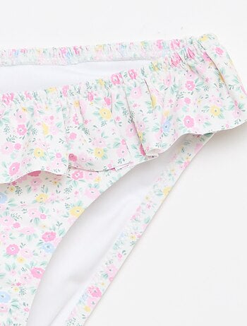 Maillot de bain smock fleuri - 2 pièces