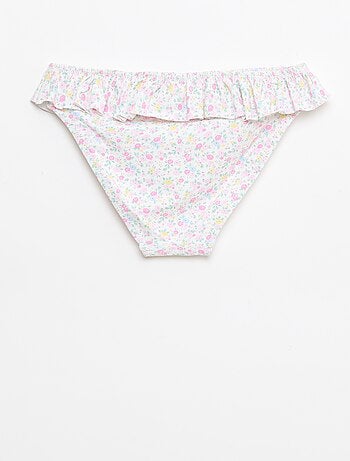 Maillot de bain smock fleuri - 2 pièces