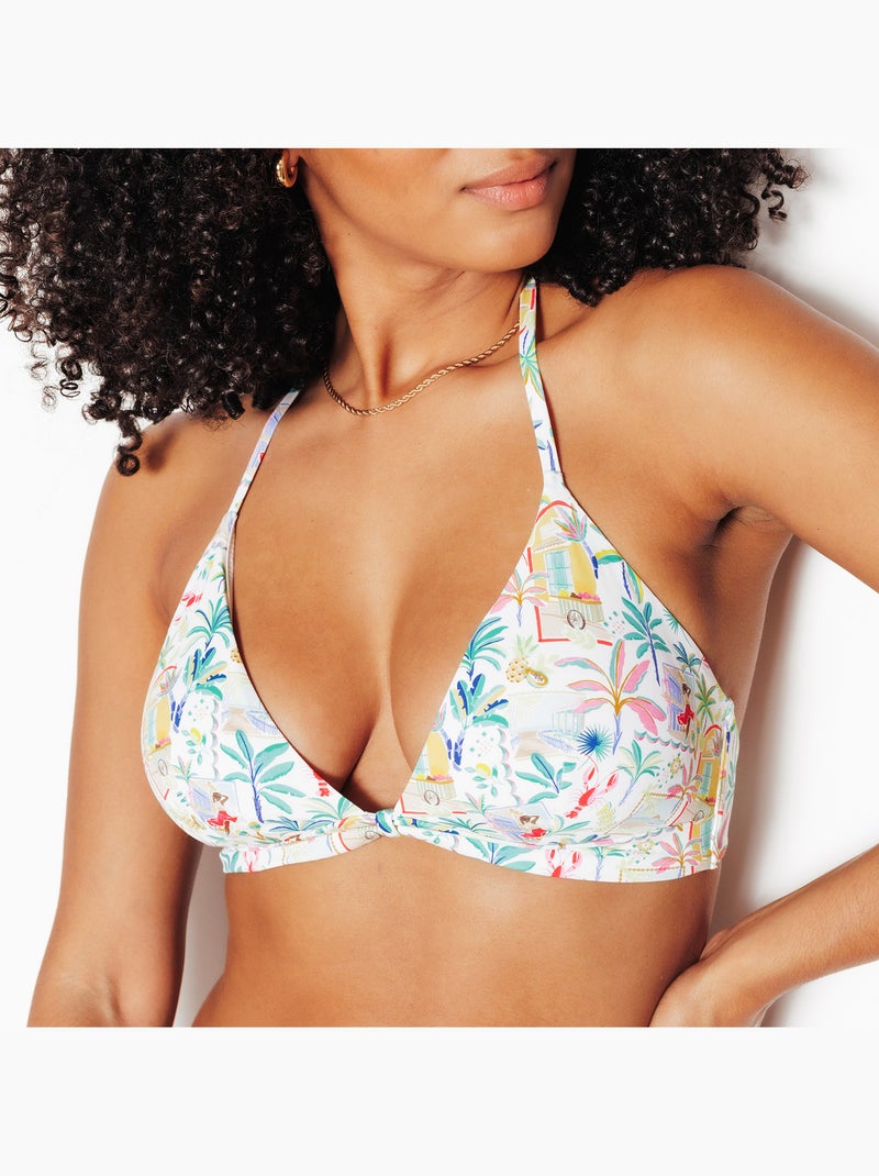 Maillot de bain triangle Papaye - RougeGorge Lingerie Blanc Multicolore - Kiabi