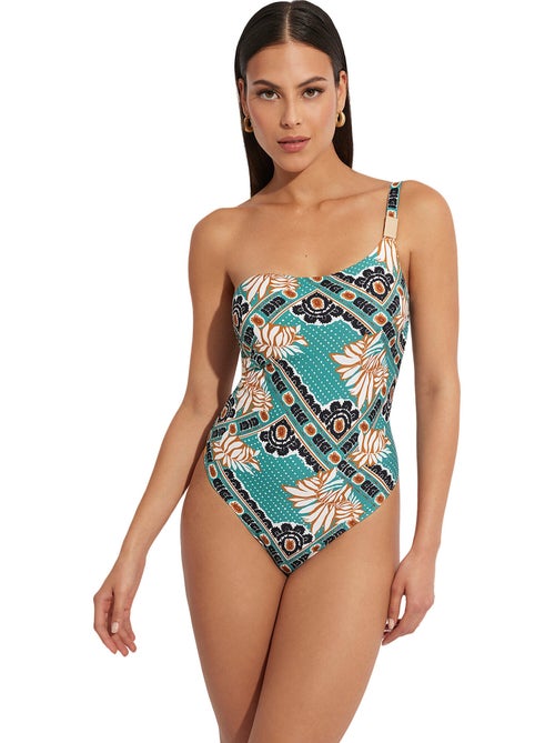 Maillot de bain une pièce armaturé asymétrique bari - Kiabi Maillot de bain une pièce armaturé asymétrique bari - Kiabi