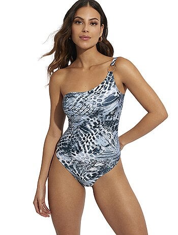 Maillot de bain une pièce armaturé asymétrique zanzibar