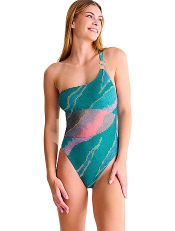 Maillot de bain une pièce asymétrique sans armatures atlantida