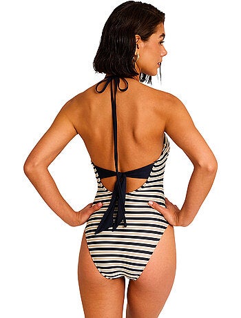 Maillot de bain une pièce bustier armaturé sailor
