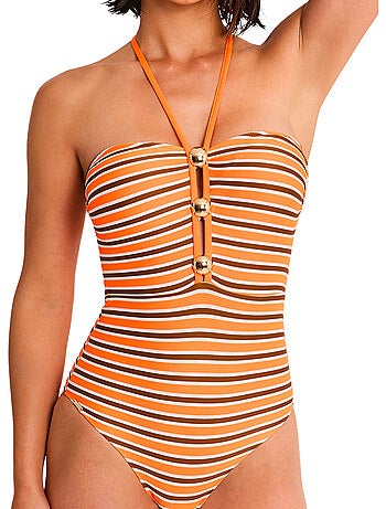 Maillot de bain une pièce bustier armaturé sailor