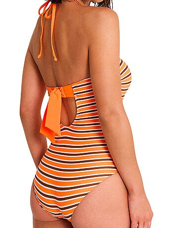 Maillot de bain une pièce bustier armaturé sailor