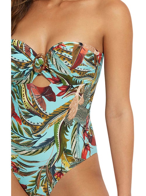 Maillot de bain une pièce bustier galapagos - Kiabi Maillot de bain une pièce bustier galapagos - Kiabi
