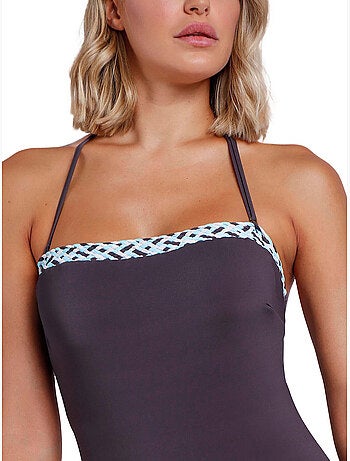 Maillot de bain une pièce bustier préformé oriental