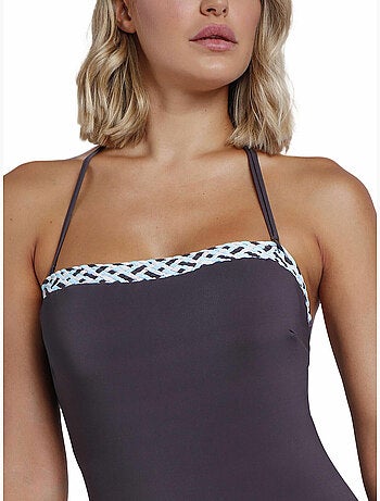 Maillot de bain une pièce bustier préformé oriental