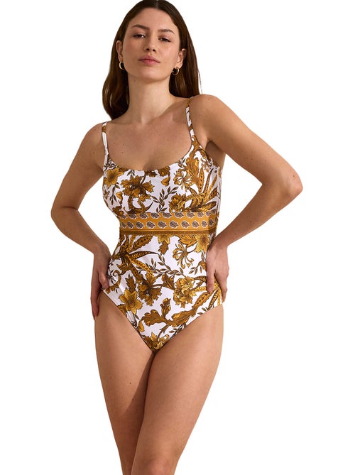 Maillot de bain une pièce préformé acanthus - Kiabi