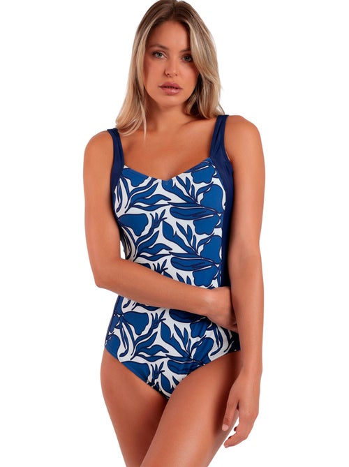 Maillot de bain une pièce préformé amincissant curvy line - Kiabi