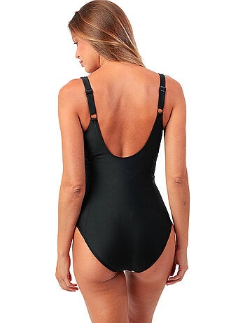 Maillot de bain une pièce shapewear black and white