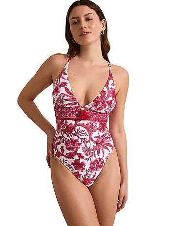 Maillot de bain une pièce triangle préformé acanthus