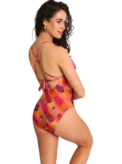 Maillot de bain une pièce triangle préformé magma - Kiabi