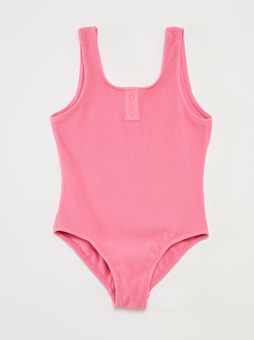 Maillot de bain uni - 1 pièce - Kiabi