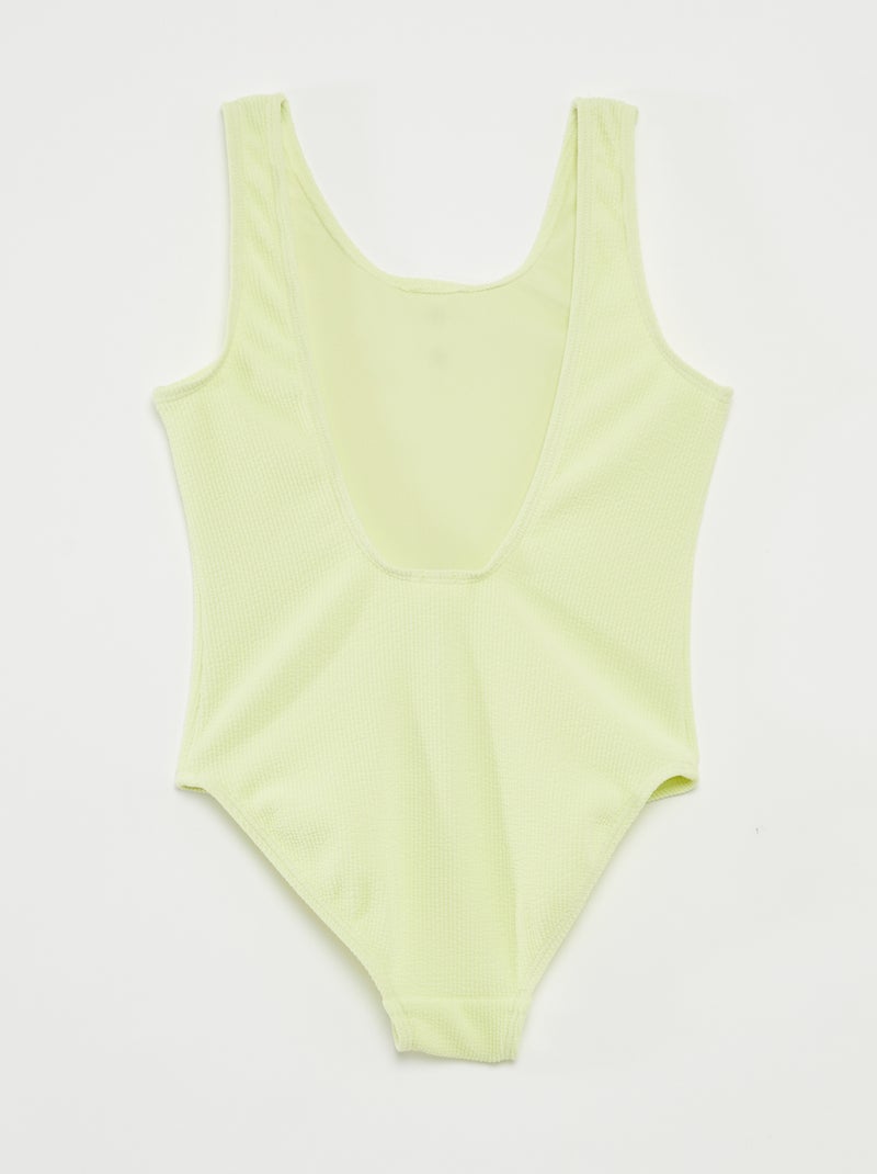 Maillot de bain uni - 1 pièce VERT - Kiabi