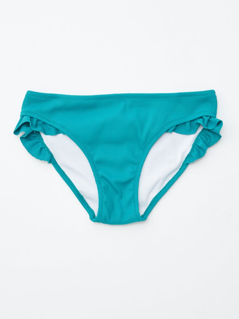 Maillot de bain volanté - 2 pièces BLEU - Kiabi