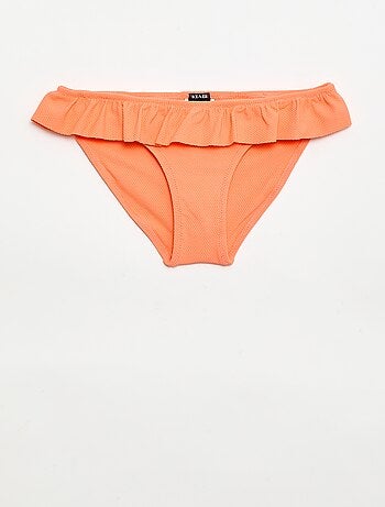 Maillot de bain volanté en maille - 2 pièces