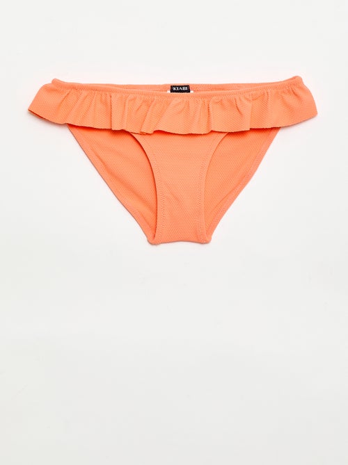 Maillot de bain volanté en maille - 2 pièces - Kiabi