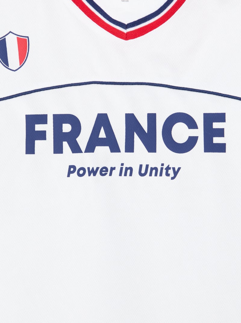 Maillot de foot France Blanc - Kiabi