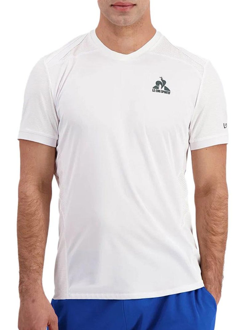 Maillot de Sport Homme Le Coq Sportif Blanc - Kiabi