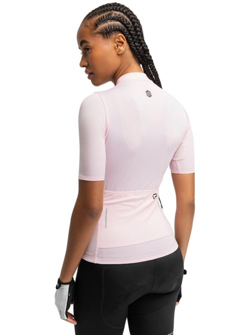 Maillot vélo manches courtes en tissu recyclé femme cyclisme femme m6r mercury - Kiabi Maillot vélo manches courtes en tissu recyclé femme cyclisme femme m6r mercury - Kiabi