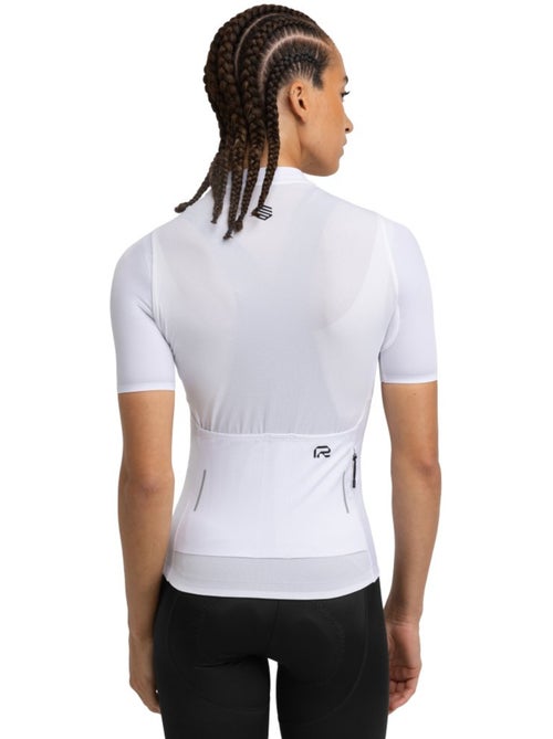 Maillot vélo manches courtes en tissu recyclé femme cyclisme femme m6r pure - Kiabi
