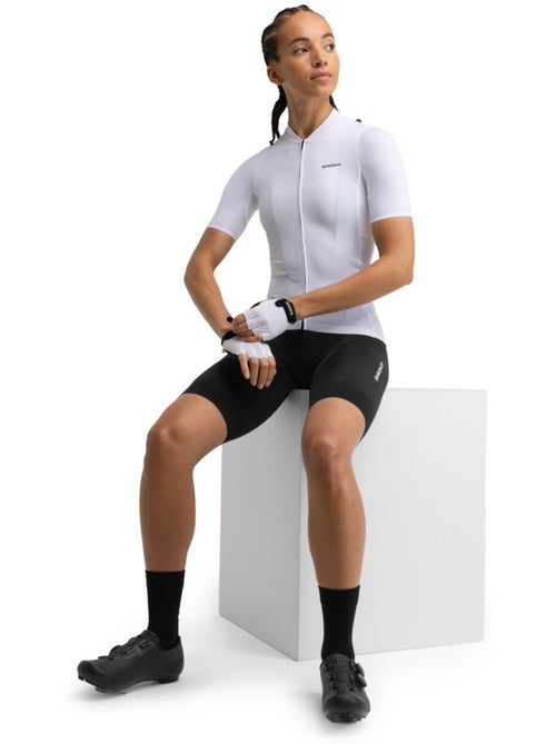 Maillot vélo manches courtes en tissu recyclé femme cyclisme femme m6r pure - Kiabi