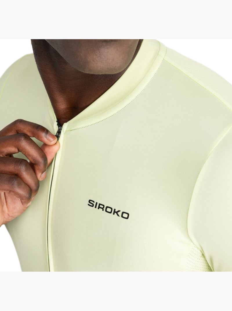 Maillot vélo manches courtes en tissu recyclé homme cyclisme homme m6r filter Vert - Kiabi