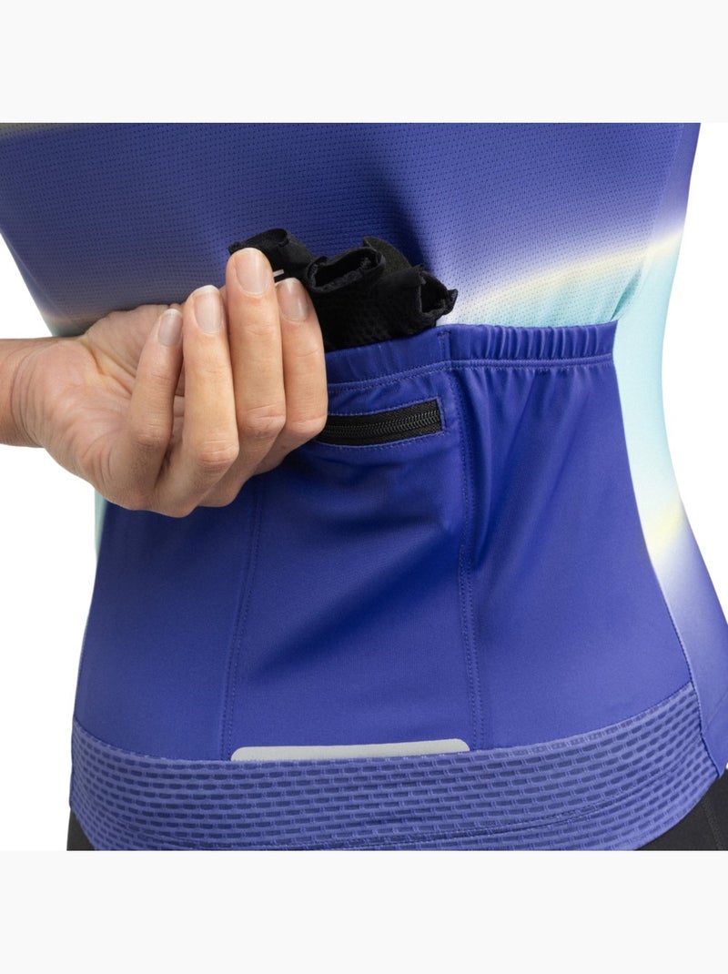 Maillot vélo manches courtes femme cyclisme femme m2 bora Vert - Kiabi