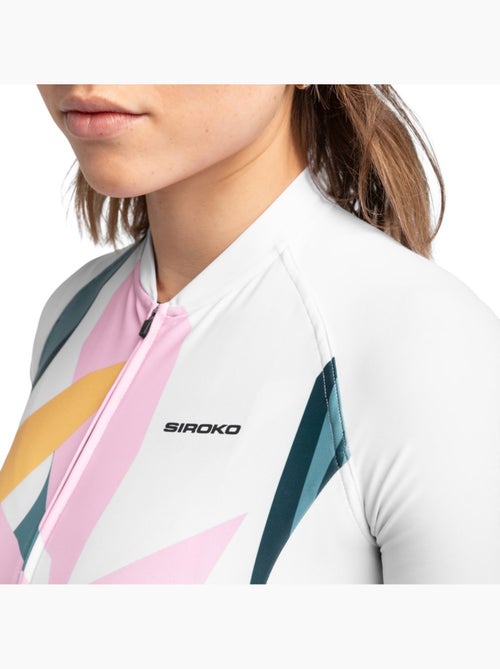 Maillot vélo manches courtes femme cyclisme femme m2 pinerolo - Kiabi