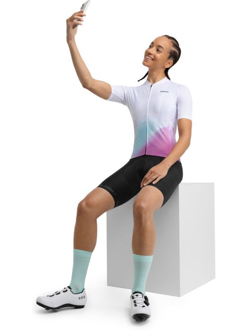 Maillot vélo manches courtes femme cyclisme femme m2 venturi - Kiabi