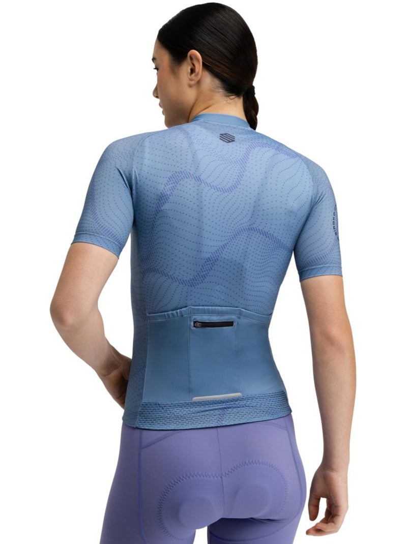 Maillot vélo manches courtes femme cyclisme femme m2-w monte velo Bleu - Kiabi