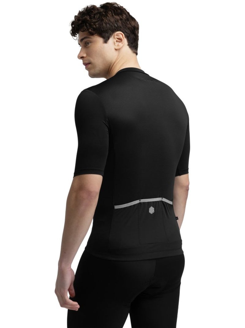 Maillot vélo manches courtes homme cyclisme homme core pordoi Noir - Kiabi