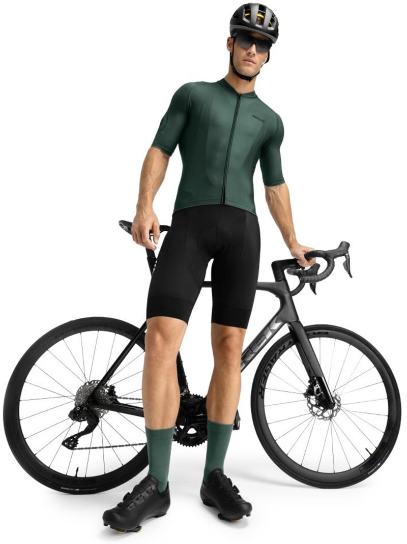 Maillot vélo manches courtes homme cyclisme homme m2 dirty road Vert foncé - Kiabi