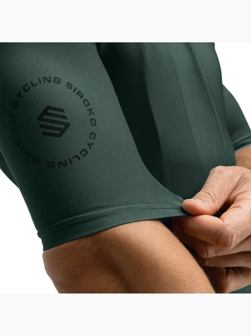 Maillot vélo manches courtes homme cyclisme homme m2 dirty road Vert foncé - Kiabi