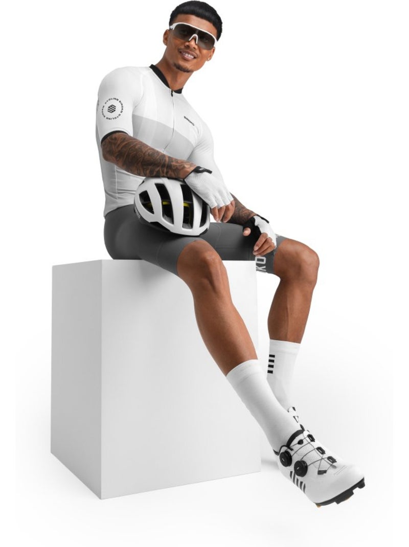 Maillot vélo manches courtes homme cyclisme homme m2 granfondo Blanc - Kiabi