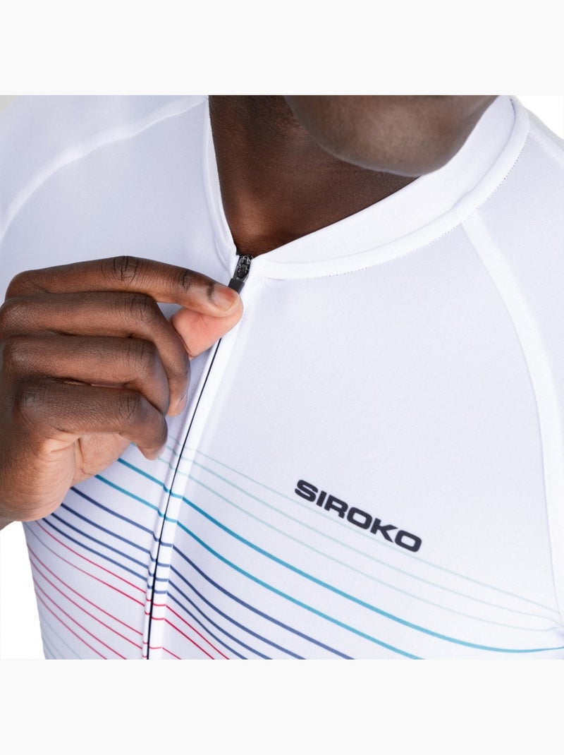 Maillot vélo manches courtes homme cyclisme homme m2 loud Blanc - Kiabi