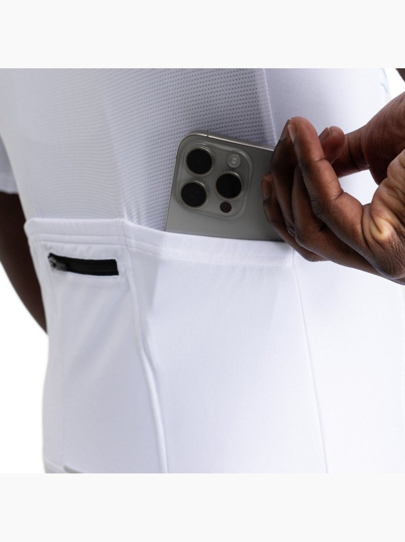 Maillot vélo manches courtes homme cyclisme homme m2 loud Blanc - Kiabi