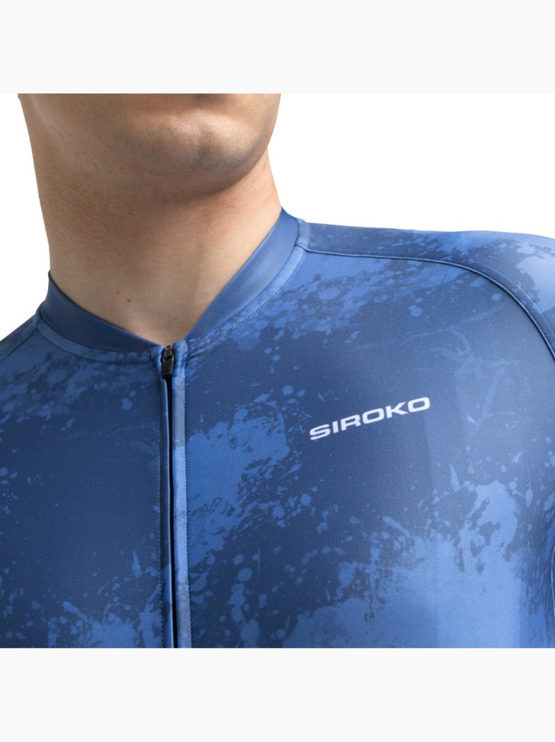 Maillot vélo manches courtes homme cyclisme homme m2 nitro Bleu - Kiabi