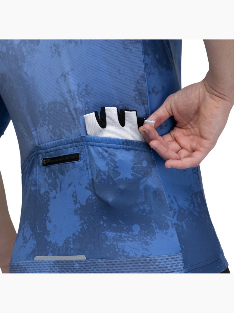 Maillot vélo manches courtes homme cyclisme homme m2 nitro Bleu - Kiabi