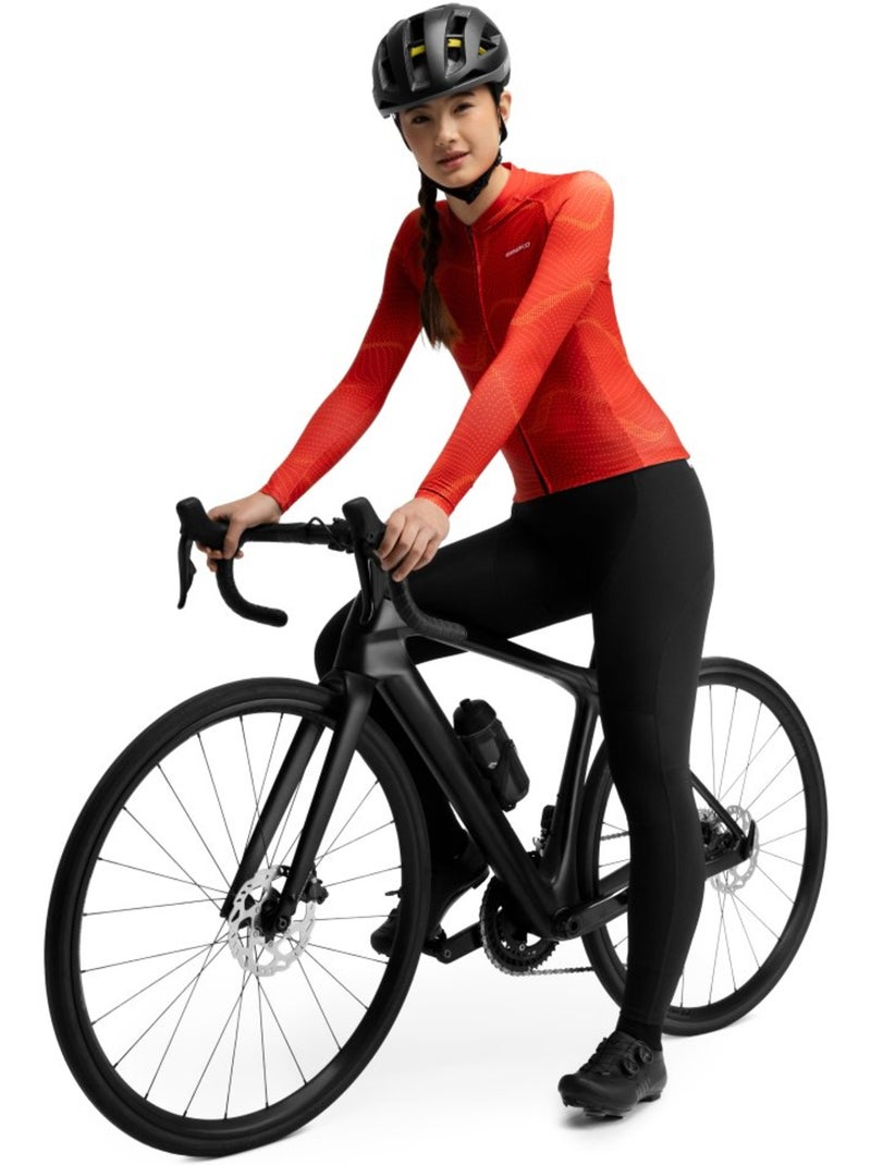 Maillot vélo manches longues femme cyclisme femme m2-w glandon Rouge - Kiabi