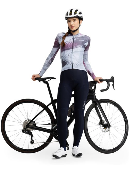 Maillot vélo manches longues femme cyclisme femme m2-w sancy - Kiabi