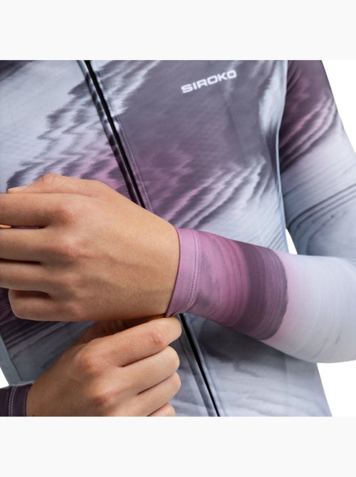 Maillot vélo manches longues femme cyclisme femme m2-w sancy - Kiabi